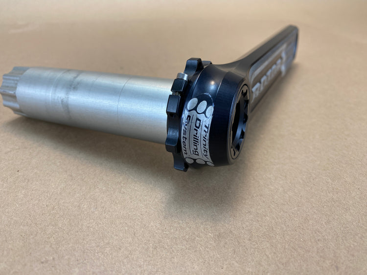 close up of the spindle end