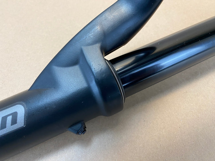 scuff mark inside the right leg