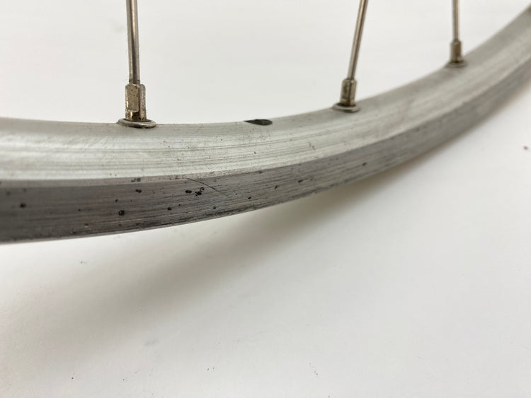 close up of the front brake track