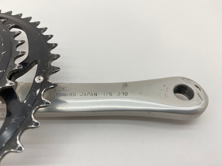 close up of the crank arm size