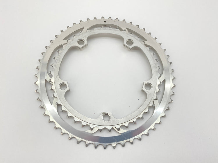 backside view of the chainrings