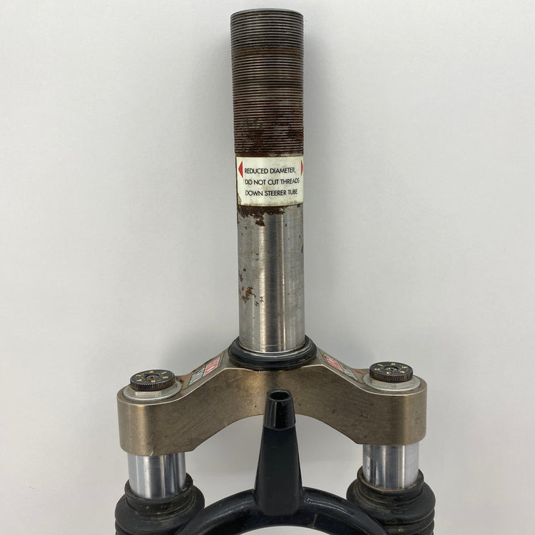 close up of the steering tube