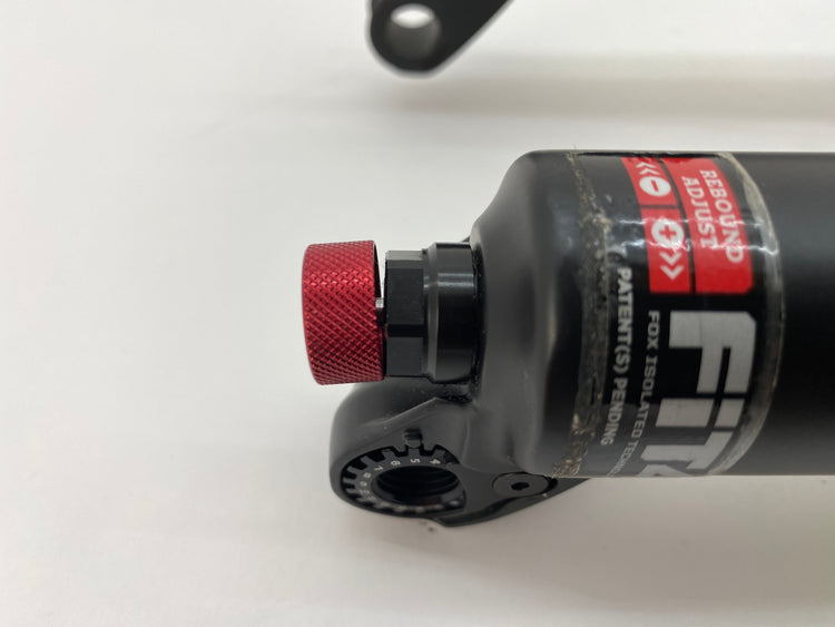 close up of the rebound knob