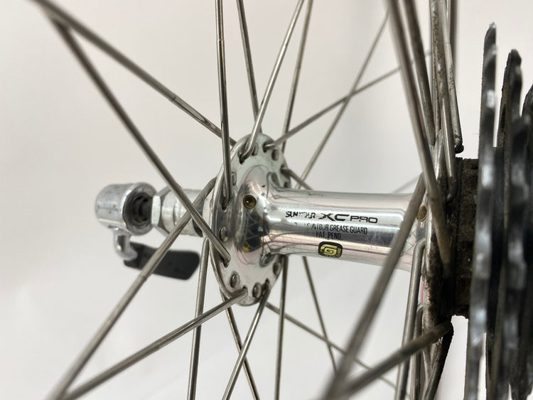 close up of the rear hub