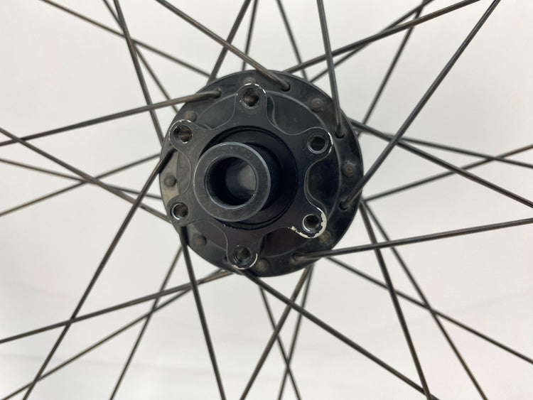 close up of the left rear axle end