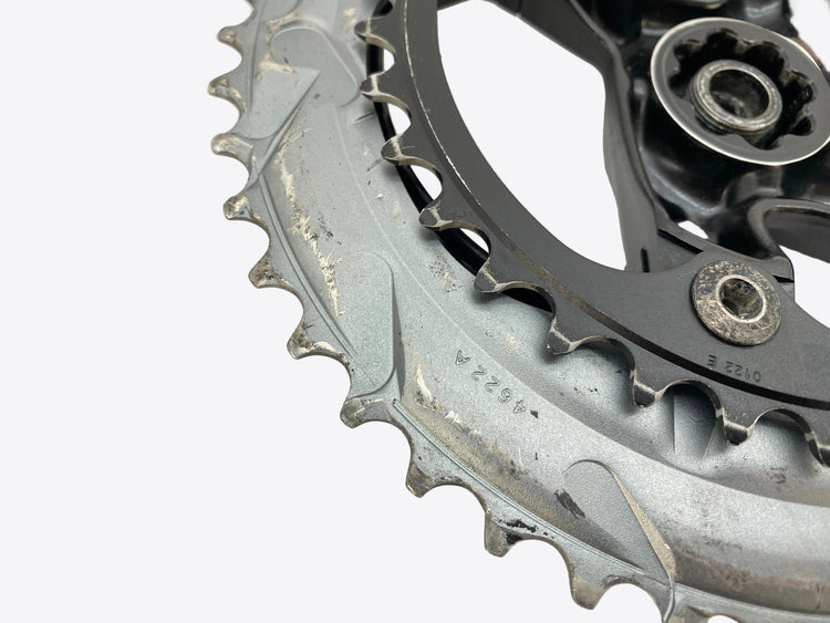 close up of the chainrings