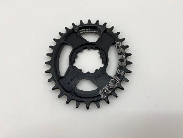 backside view of the chainring