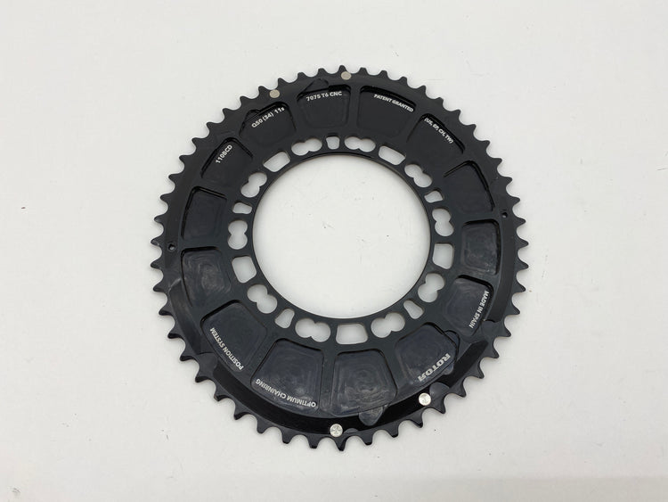 backside view of the chainring