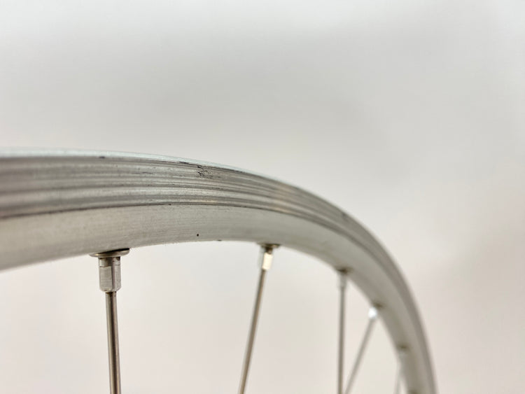 close up of the brake track