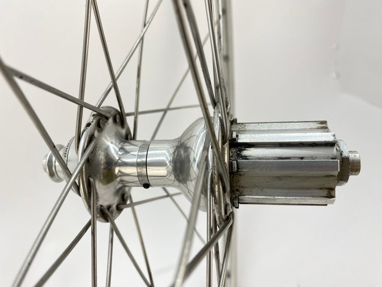 close up of the rear hub