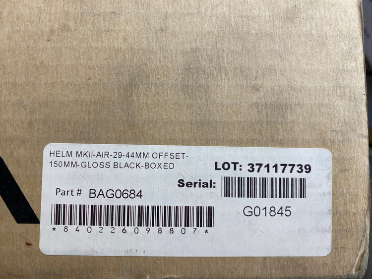 close up of the box label