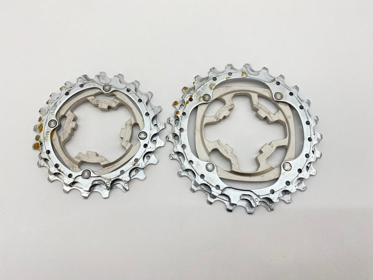 view of 19, 21, 23, 25 cogs