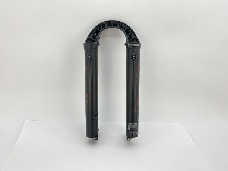 backside view of the fork legs