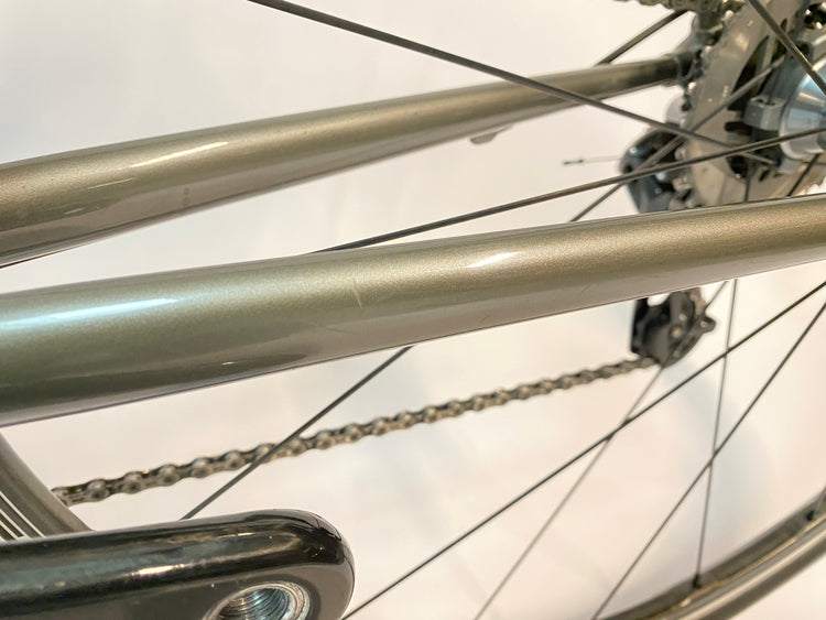 small scratch on left chainstay