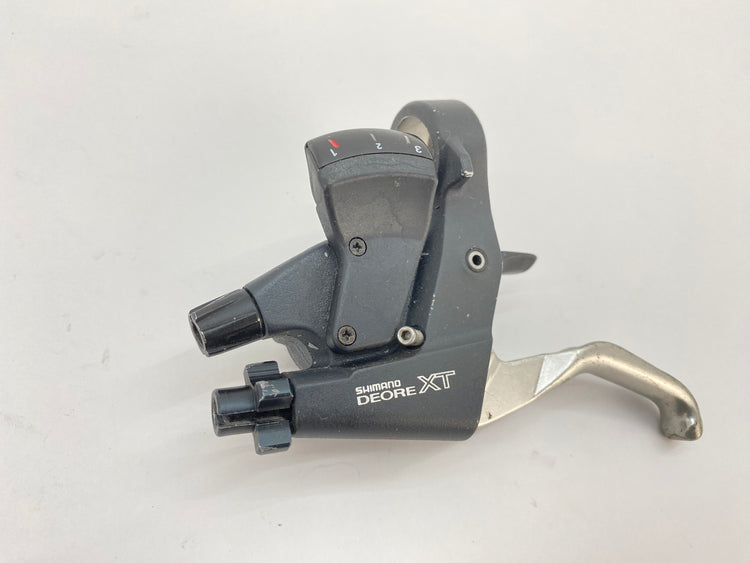 close up of the left lever