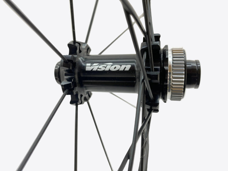 close up of the front hub