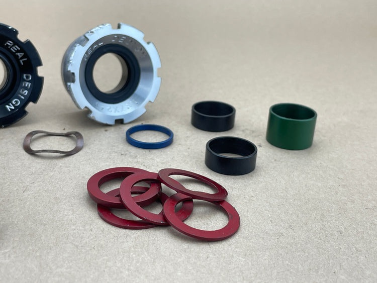 REAL Design Crankcase Adj Square Taper Bottom Bracket BSA 115mm