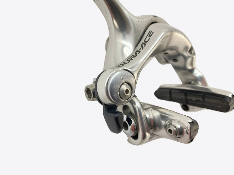 close up of the rear brake