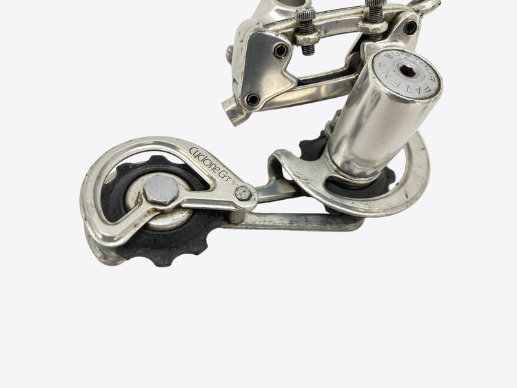close up of the gt derailleur
