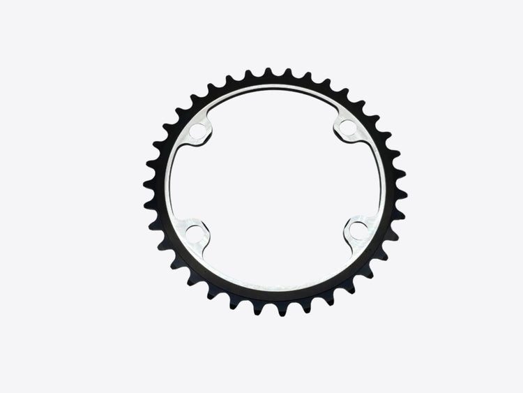 backside view of the chainring