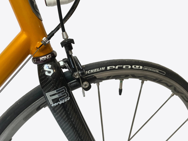 view of the fork label