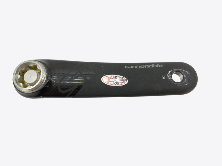 backside of the crank arm