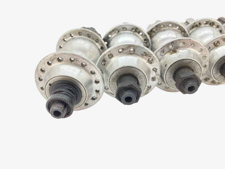 side view of 3 rear hubs