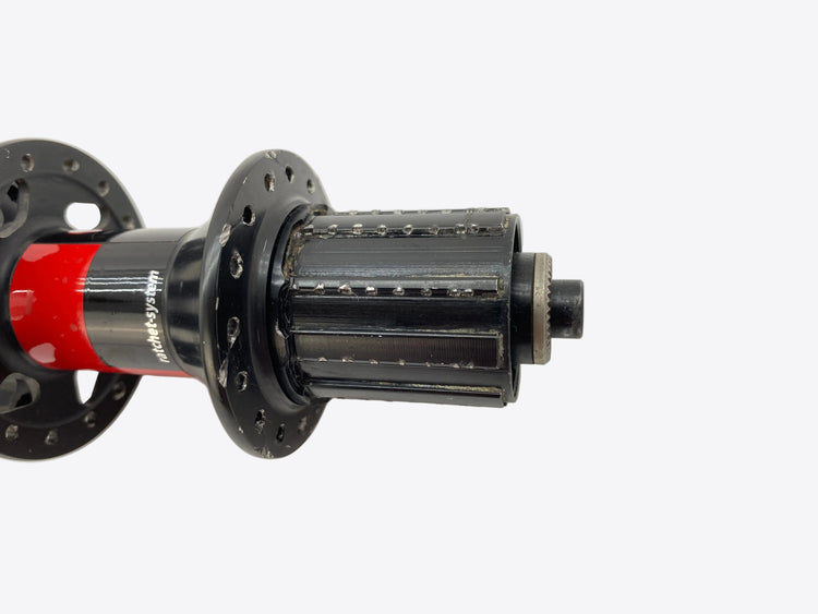 close up of the freehub