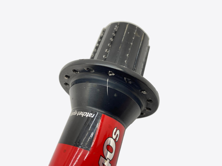 scratch on the hub shell