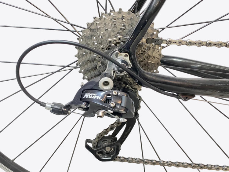 close up of rear derailleur