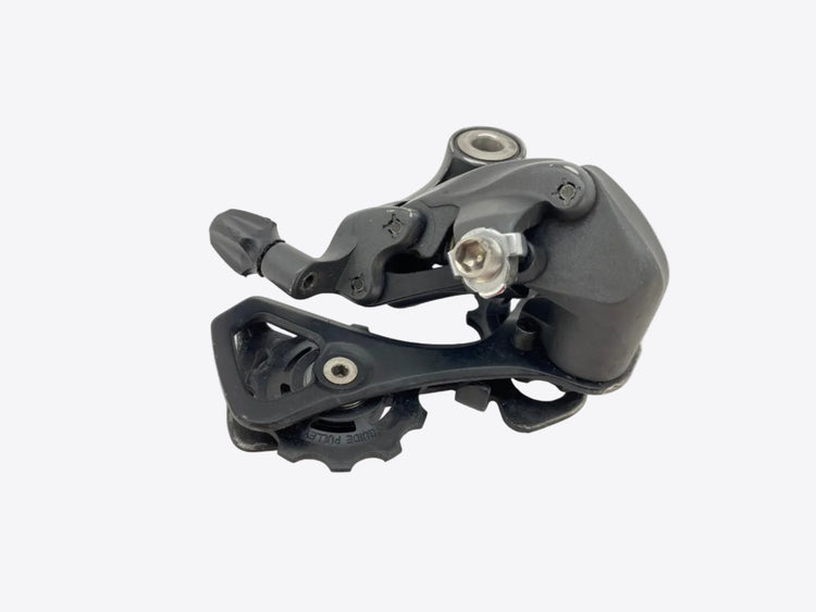 underside view of the derailleur