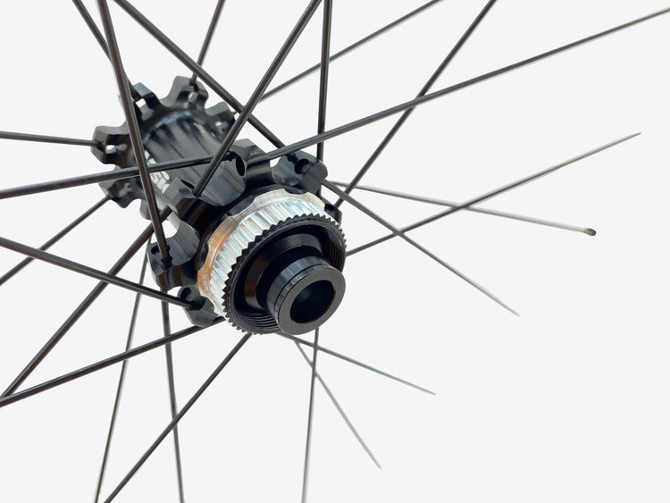 close up of the front rotor mount
