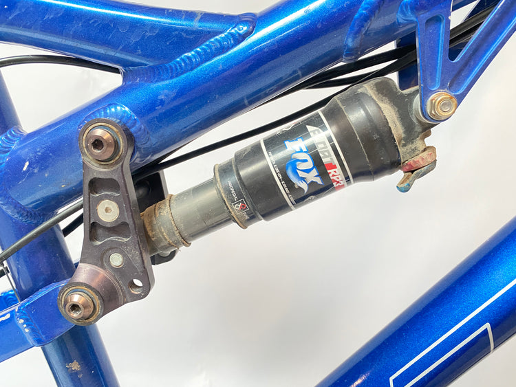 close up of the rear shock