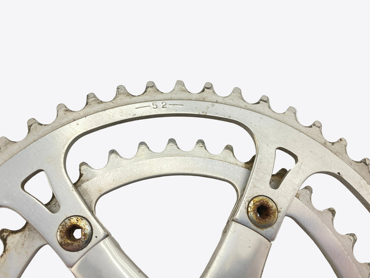 close up of the chainrings