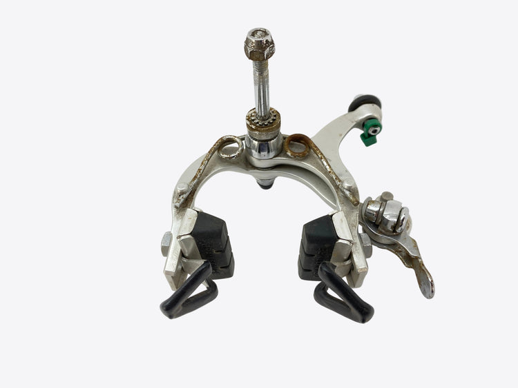 underside view of the front brake