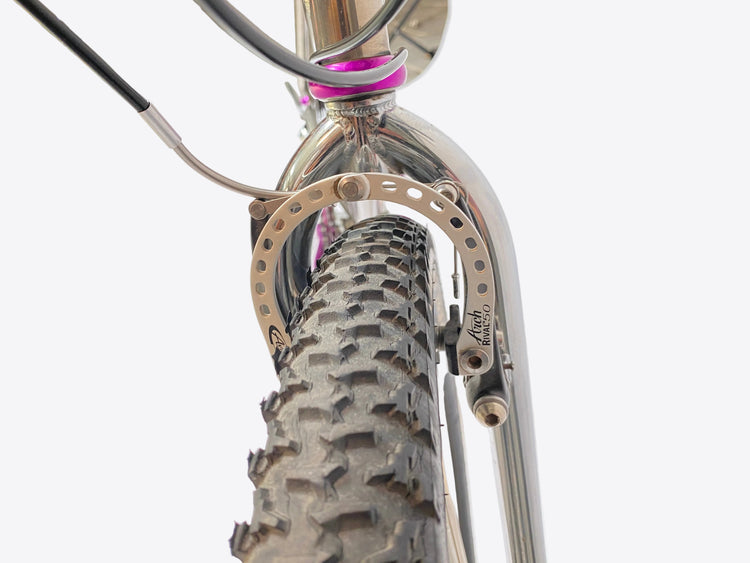 close up of the front brake