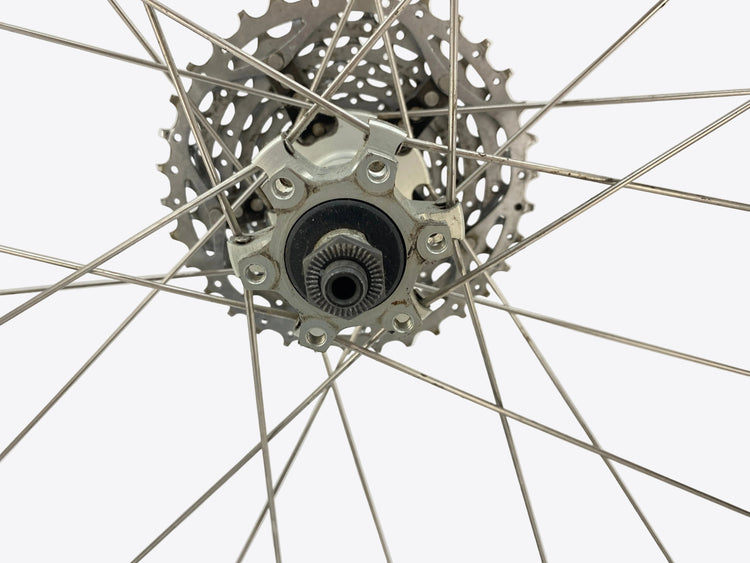 close up of the rear brake mount