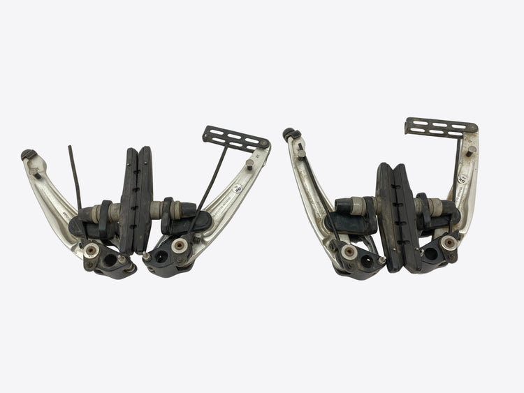 backside view of the brakes
