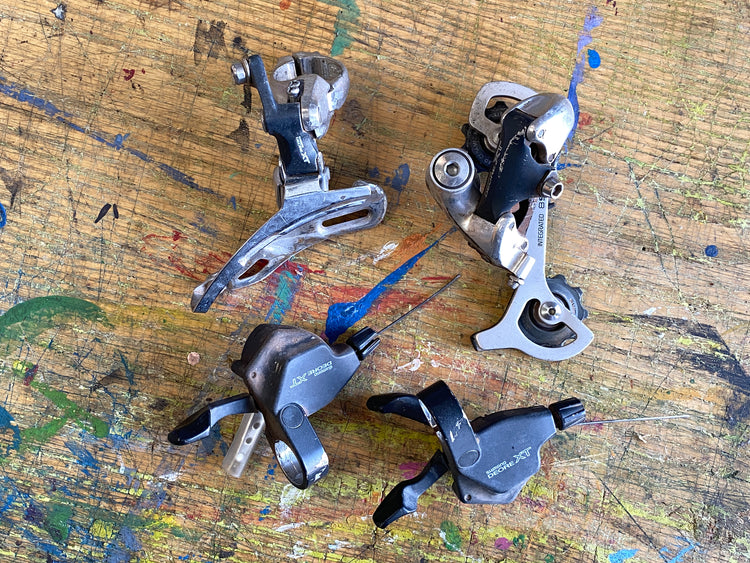 Shimano XT M739 Mini Group Shifters Derailleurs