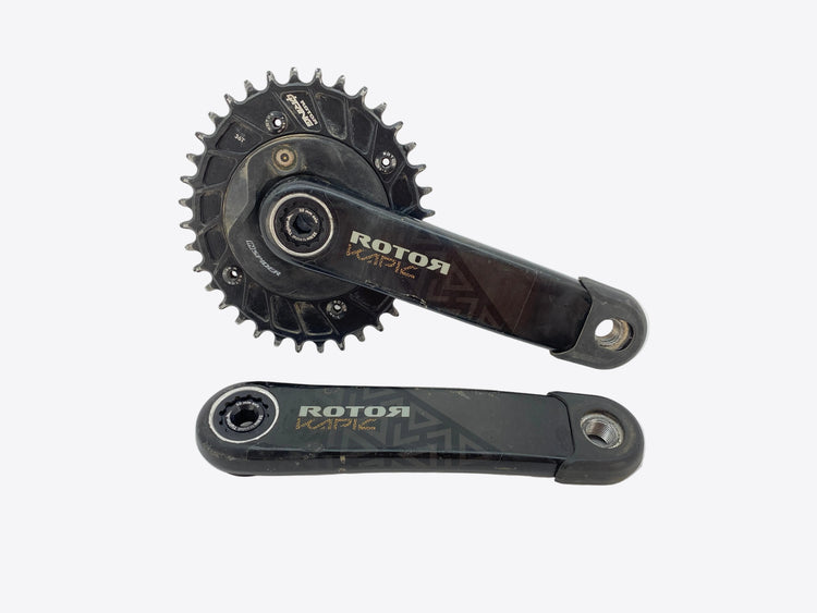 Rotor Kapic Carbon InSpider Powermeter MTB Crankset 175mm - for parts