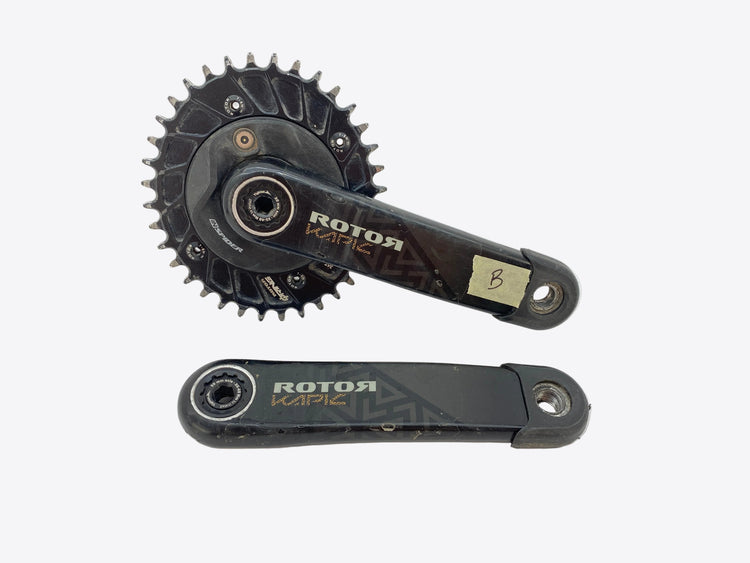 Rotor Kapic Carbon InSpider Powermeter MTB Crankset 175mm - for parts