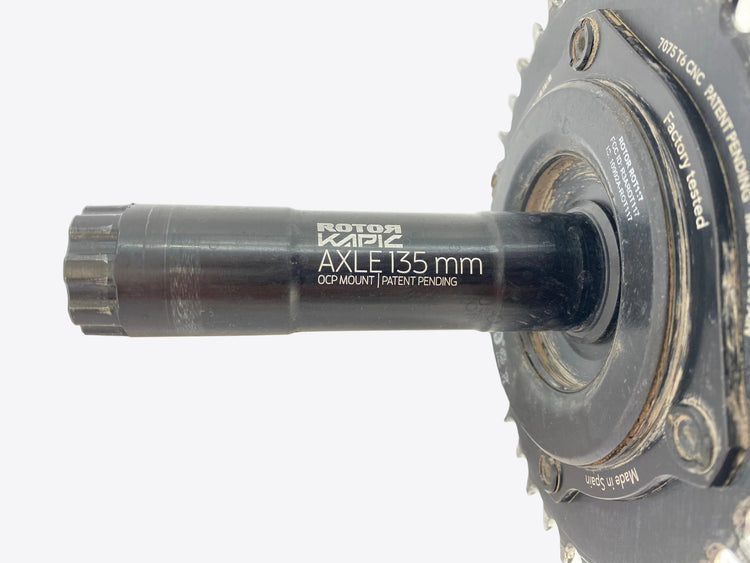 Rotor Kapic Carbon InSpider Powermeter MTB Crankset 175mm - for parts