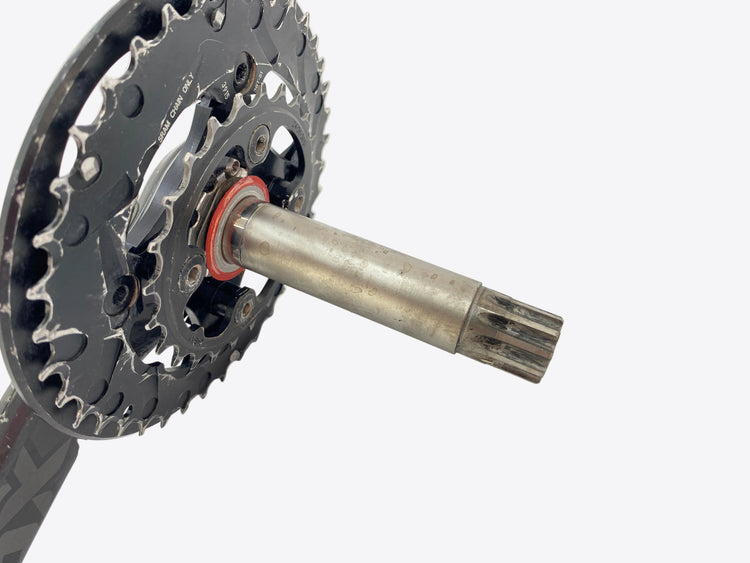 view of the bottom bracket spindle