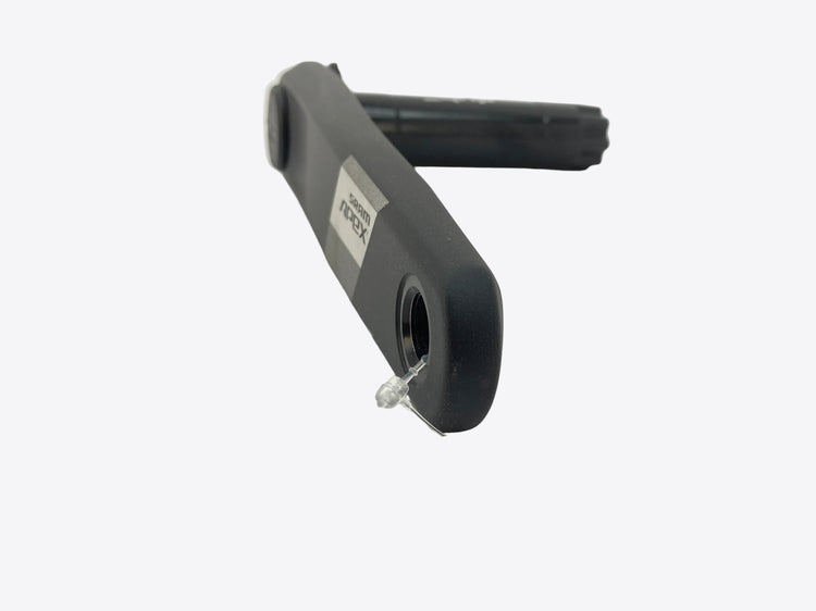 close up of the crank arm end
