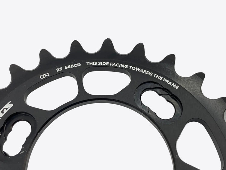 Rotor Q Ring Oval Chainring Set 38/25 Tooth 96/64 BCD XTR 9000