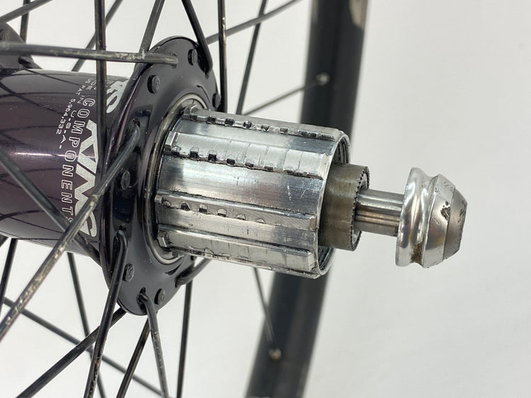 close up of the freehub