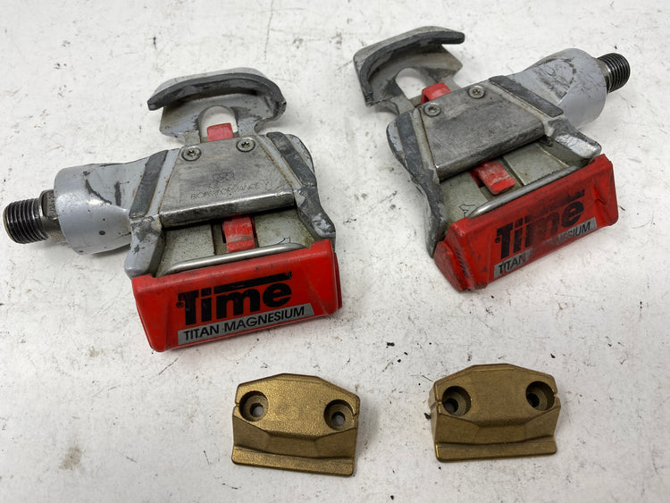 Time Titan Magnesium Road Bike Pedals Vintage