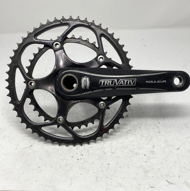 Truvativ Rouleur Double Carbon Crankset 53-39 175mm Used GXP