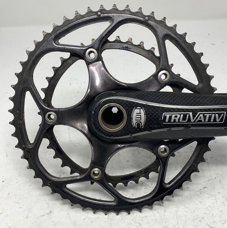Truvativ Rouleur Double Carbon Crankset 53-39 175mm Used GXP