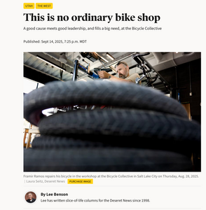 Lee Benson of Deseret News: This is no ordinary bike shop